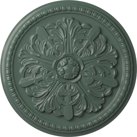 Ekena Millwork Swindon Ceiling Medallion (Fits Canopies up to 2 7/8"), Hnd-Painted Cloud Burst, 16 7/8"OD x 1 1/2"P CM16SWCBF